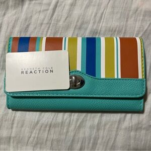 Kenneth Cole Reaction Multicolor Striped Wallet